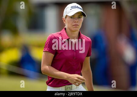 BANG KAPONG THAILAND - 14. Mai: Sophie Witt aus Deutschland bei der Endrunde der Aramco Team Series (Individual) im Thai Country Club am 14. Mai 2022 in Bang Kapong, Thailand (Foto: Orange Picturs) Stockfoto