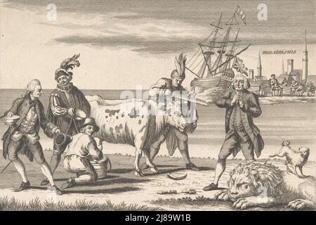 State of the English Nation, 1. August 1778. Stockfoto