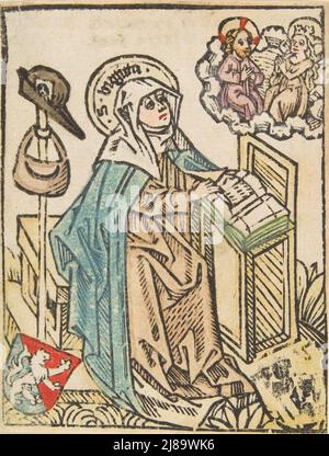 St. Bridget (Schr. 1307a), 15. Jahrhundert. Stockfoto
