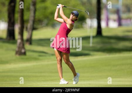 BANG KAPONG THAILAND - 14. Mai: Charlotte Liautier aus Frankreich auf Loch 14 während der Endrunde der Aramco Team Series (Individual) im Thai Country Club am 14. Mai 2022 in Bang Kapong, Thailand (Foto by Orange Picturs) Stockfoto