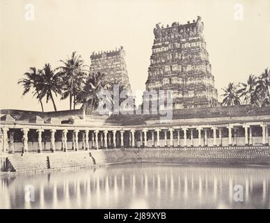 Ansicht des Heiligen Panzers in der Großen Pagode, Januar-März 1858. Stockfoto