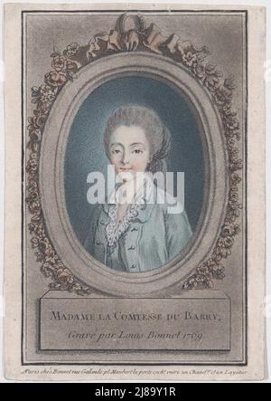 Madame La Comtesse du Barry, Mitte bis Ende des 18.. Jahrhunderts. Stockfoto