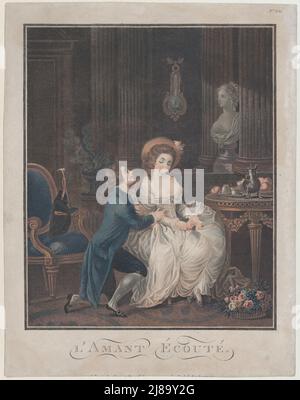 The Lover Heard, ca. 1785. Stockfoto