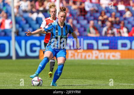 ROTTERDAM, NIEDERLANDE - 14. MAI: Nikita Tromp von Ajax während des Pure Energie Eredivisie Vrouwen-Spiels zwischen Feyenoord und Ajax am 14. Mai 2022 im Stadion de Kuip in Rotterdam, Niederlande (Foto: Hans van der Valk/Orange Picles) Stockfoto