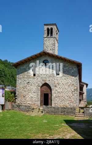 Cornello Tasso (BG), Italia, chiesa dei SS. Cornello, Cipriano und Antonio da Padova Stockfoto