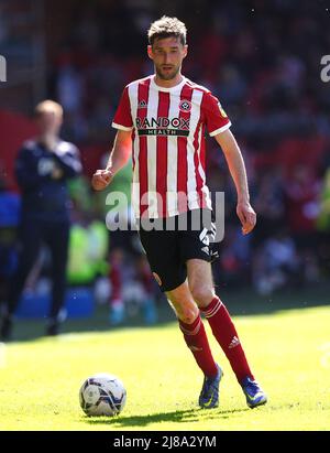 Chris Basham von Sheffield United in Aktion während des Play-off-Halbfinales der Sky Bet Championship in Bramall Lane, Sheffield. Bilddatum: Samstag, 14. Mai 2022. Stockfoto