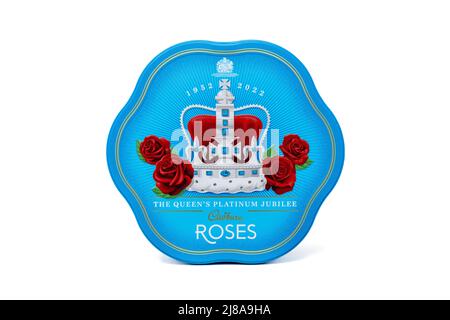 Cadbury Roses Limited Edition Platinum Jubilee Tin Stockfoto