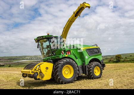 Kieran Crowley John Deere 9700i Futterhäcksler Stockfoto