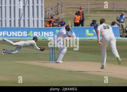 14. Mai 2022. London, Großbritannien. Als Kent Surrey am dritten Tag des County Championship-Spiels in Beckenham antreten wird. David Rowe/Alamy Live News Stockfoto