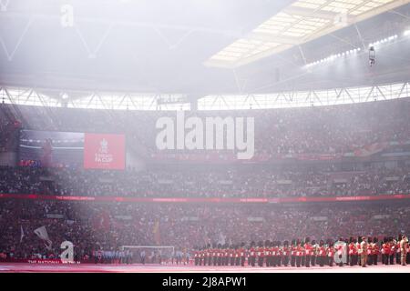 LONDON, GROSSBRITANNIEN. MAI 14. Wembley Stadium im Rahmen des FA Cup Finales zwischen Chelsea und Liverpool im Wembley Stadium, London am Samstag, 14.. Mai 2022. (Kredit: Federico Maranesi | MI Nachrichten) Kredit: MI Nachrichten & Sport /Alamy Live Nachrichten Stockfoto