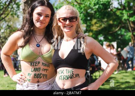 Abtreibungsrechtskundgebung, Concord for Choice, 14. Mai 2022. Concord, Massachusetts Stockfoto