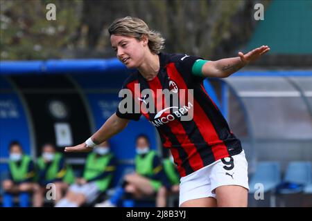 Frauen Serie Ein Spiel zwischen dem FC Internazionale und dem AC Mailand im Suning Youth Development Center in Erinnerung an Giacinto Facchetti mit: Valentina Giacinti wo: Mailand, Italien Wann: 28 Mar 2021 Credit: Mairo Cinquetti/WENN Stockfoto