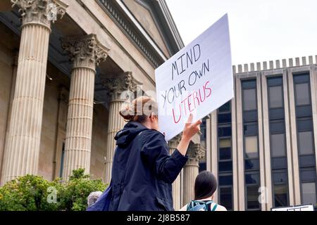 Pro Choice Rally in Chester County, Pennsylvania, als Reaktion auf die durchgesickerte Entscheidung des Obersten Gerichtshofs zu Roe v. Wade Stockfoto