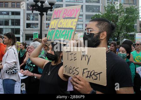 14. Mai 2022, New York, New York, USA: 14. Mai, 2022 Nationwide ''Bans off of our bodies'' Tag der Proteste (Foto: © Bruce Cotler/ZUMA Press Wire) Stockfoto