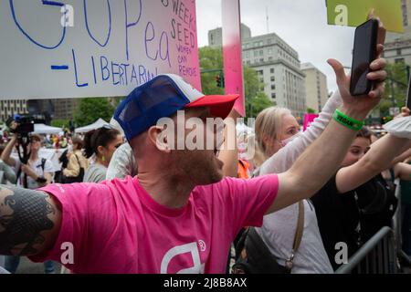 Kundgebung zu Abtreibungsrechten in New York Mai 14. 2022. Mein Körper. Meine Wahl Stockfoto