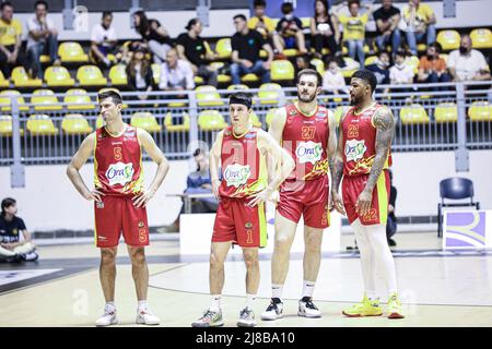 Italien. 12.. Mai 2022. Italien, Turin, 12 Maggio 2022, 3. Spiel blass aus dem italienischen Championat A2 der Lega Nazionale Pallacanestro reale Muta Torino gegen Orasi Ravenna. Torino Win 97-96 die Serie ist jetzt auf 2-1 für Ravenna (Foto: © Norberto Maccagno/Pacific Press via ZUMA Press Wire) Stockfoto