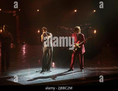 Die Maneskin beim Eurovision Song Contest Grand Final am 14. Mai 2022 in Pala Olimpico, Turin, Italien. Foto Nderim Kaceli Stockfoto