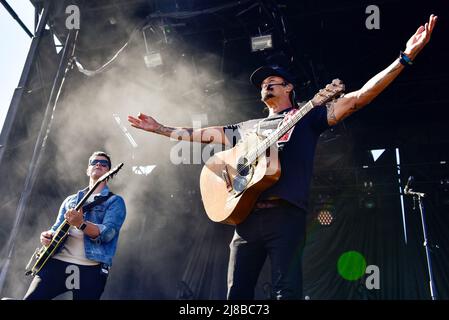 Redondo Beach, Kalifornien, USA. 14.. Mai 2022. Michael Franti, der am 2. Tag des BEACHLIFE Festivals auftrat. Kredit: Ken Howard/Alamy Live Nachrichten Stockfoto