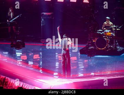 Die Maneskin beim Eurovision Song Contest Grand Final am 14. Mai 2022 in Pala Olimpico, Turin, Italien. Foto Nderim Kaceli Stockfoto