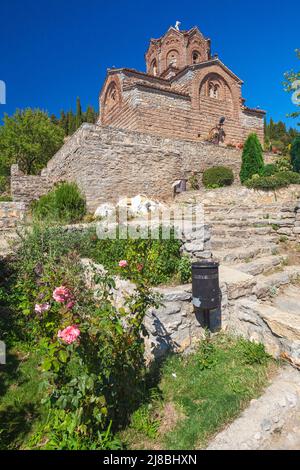 Der heilige Johannes der Theologe, Kaneo in Ohrid, Nordmakedonien Stockfoto