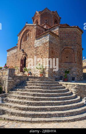 Der heilige Johannes der Theologe, Kaneo in Ohrid, Nordmakedonien Stockfoto