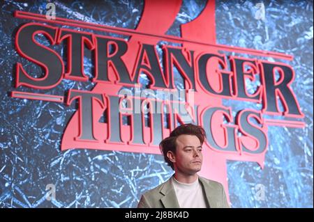 Charlie Heaton nimmt an Netflix's "Stranger Things"-Saison 4 Teil, New York Premiere bei Netflix Brooklyn in New York, NY, 14. Mai 2022. (Foto von Anthony Behar/Sipa USA) Stockfoto