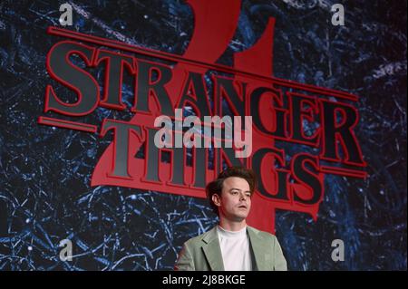 Charlie Heaton nimmt an Netflix's "Stranger Things"-Saison 4 Teil, New York Premiere bei Netflix Brooklyn in New York, NY, 14. Mai 2022. (Foto von Anthony Behar/Sipa USA) Stockfoto