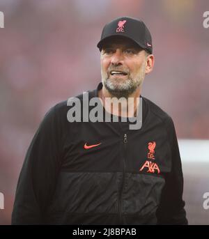 London, Großbritannien. 14.. Mai 2022. 14. Mai 2022 - Chelsea gegen Liverpool - Emirates FA Cup Final - Wembley Stadium Jurgen Klopp während des FA Cup Finales in Wembley Bildnachweis: Credit: Mark Pain/Alamy Live News Stockfoto