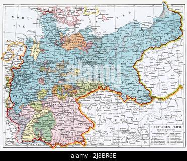 Historische Karte des Deutschen Reiches in der Zeit von Carl der Grear, Jahr 814/Historische 