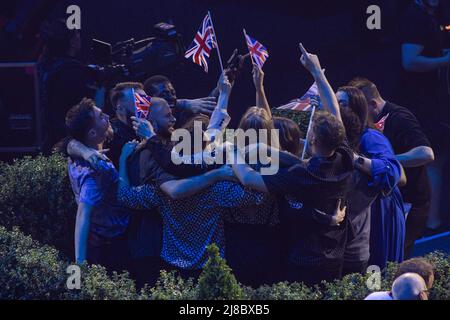 Atmosphäre während des Grand-Finales des Eurovision Song Contest. Turin (Italien) am 14.. Mai 2022. Foto von Marco Piovanotto/ABACAPRESS.COM Stockfoto