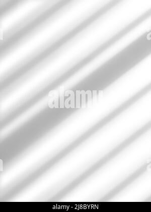 Abstrakte, einfache und moderne hellgraue wellige Linien auf weißem Hintergrund mit Kopierraum - Stock Foto Stockfoto