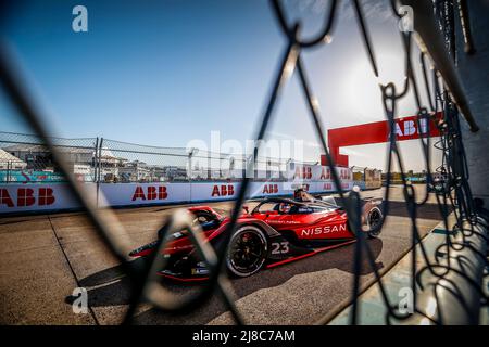 Berlin, Deutschland. 15.. Mai 2022. 23 BUEMI Sébastien (SWI), Nissan e.Dams, Nissan IM03, Aktion während des Berlin ePrix 2022, 5. Treffen der ABB FIA Formel E Weltmeisterschaft 2021-22, auf dem Stadtkurs des Flughafens Tempelhof vom 13. Bis 15. Mai in Berlin - Foto Frédéric Le Floch / DPPI Quelle: DPPI Media/Alamy Live News Kredit: DPPI Media/Alamy Live News Stockfoto