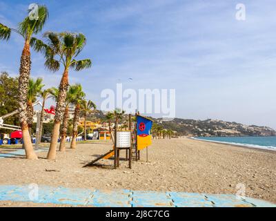 Playa Costa Tropical - Almunecar, Andalusien, Spanien Stockfoto