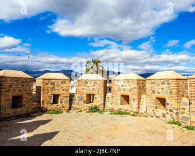 Castillo de San Miguel (Burg von San Miguel) in Almunecar - Granada, Spanien Stockfoto