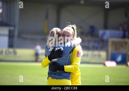 Hoffenheim, Deutschland. 15.. Mai 2022. Flyeralarm Frauen-Bundesliga-Spiel zwischen TSG Hoffenheim und SC Sand im Dietmar-Hopp-Stadion in Hoffenheim, Deutschland Dana Rösiger/SPP Quelle: SPP Sport Pressefoto. /Alamy Live News Stockfoto