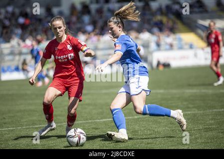 Hoffenheim, Deutschland. 15.. Mai 2022. Flyeralarm Frauen-Bundesliga-Spiel zwischen TSG Hoffenheim und SC Sand im Dietmar-Hopp-Stadion in Hoffenheim, Deutschland Dana Rösiger/SPP Quelle: SPP Sport Pressefoto. /Alamy Live News Stockfoto