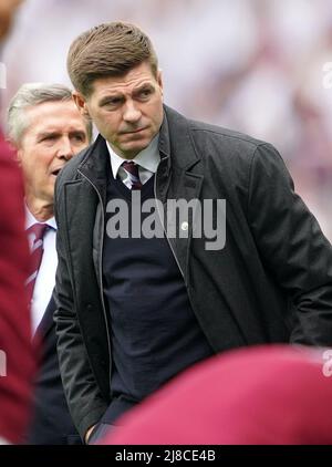 Steven Gerrard, Manager der Aston Villa, vor dem Spiel in der Premier League in Villa Park, Birmingham. Bilddatum: Sonntag, 15. Mai 2022. Stockfoto