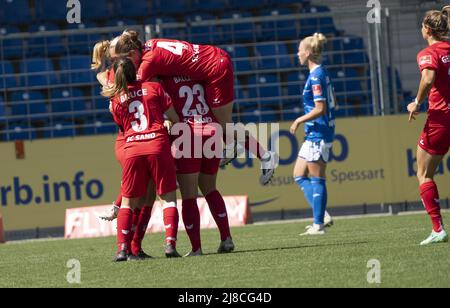 Hoffenheim, Deutschland. 15.. Mai 2022. Flyeralarm Frauen-Bundesliga-Spiel zwischen TSG Hoffenheim und SC Sand im Dietmar-Hopp-Stadion in Hoffenheim, Deutschland Dana Rösiger/SPP Quelle: SPP Sport Pressefoto. /Alamy Live News Stockfoto