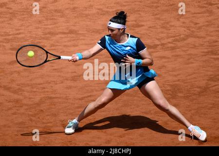 Ons Jabeur (tun) im Finale gegen IGA Swiatek (POL) vom WTA Master 1000 Internazionali BNL D'Italia Turnier am 15. Mai 2022 in Foro Italico Stockfoto