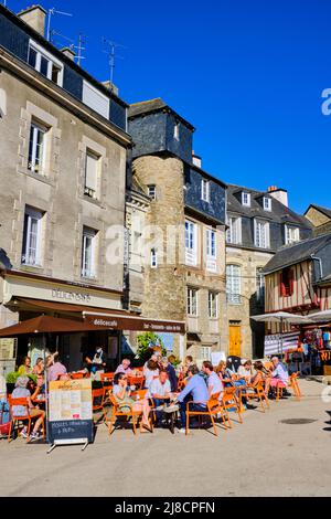 Frankreich, Morbihan, Golf von Morbihan, Vannes, Place des Lices Stockfoto