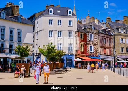 Frankreich, Morbihan, Golf von Morbihan, Vannes, Place des Lices Stockfoto