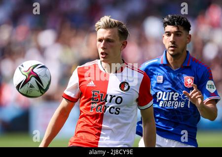 ROTTERDAM, NIEDERLANDE - 15. MAI: Marcus Holmgren Pedersen von Feyenoord während des niederländischen Eredivisie-Spiels zwischen Feyenoord und FC Twente am 15. Mai 2022 im Stadion Feijenoord in Rotterdam, Niederlande (Foto: Herman Dingler/Orange Picts) Stockfoto