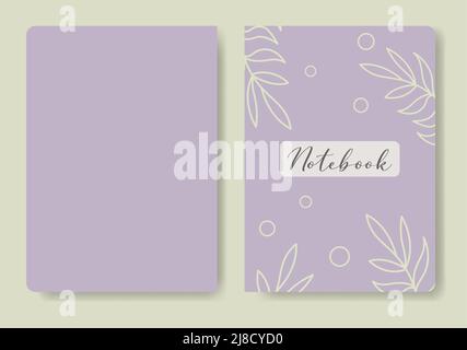 Abstrakte florale universelle künstlerische Vorlagen mit Blättern, Kreisen Stock Vektor