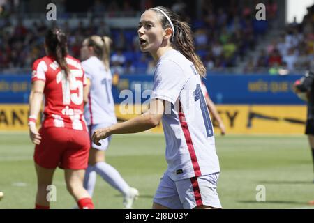 Aitana Bonmati (14 Barcelona) während des Primera Iberdrola-Spiels zwischen Barcelona und AT.Madrid im Johan Cruyff-Stadion in Sant Joan Despi, Barcelona, Spanien. Rafa Huerta/SPP Stockfoto