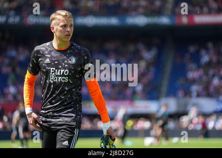 Rotterdam - Torwart Thijs Jansen von Feyenoord während des Spiels zwischen Feyenoord und FC Twente im Stadion Feijenoord de Kuip am 15. Mai 2022 in Rotterdam, Niederlande. (Box-to-Box-Bilder/Yannick Verhoeven) Stockfoto