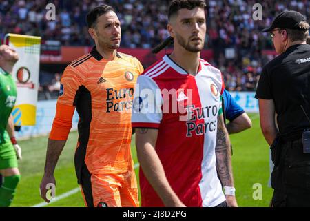 Rotterdam - Torwart Ofir Marciano von Feyenoord während des Spiels zwischen Feyenoord und FC Twente im Stadion Feijenoord de Kuip am 15. Mai 2022 in Rotterdam, Niederlande. (Box-to-Box-Bilder/Yannick Verhoeven) Stockfoto