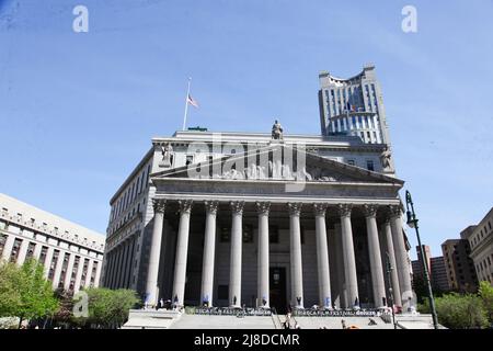 NEW YORK, NY, USA - 17. APRIL 2012: New York State Supreme Courta Building t 60 Center Street Stockfoto