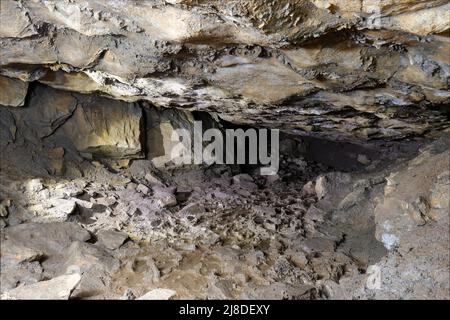 Victoria Cave in Langcliffe in den Yorkshire Dales, North Yorkshire, Großbritannien Stockfoto