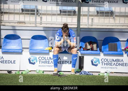 Hoffenheim, Deutschland. 15.. Mai 2022. Flyeralarm Frauen-Bundesliga-Spiel zwischen TSG Hoffenheim und SC Sand im Dietmar-Hopp-Stadion in Hoffenheim, Deutschland Dana Rösiger/SPP Quelle: SPP Sport Pressefoto. /Alamy Live News Stockfoto