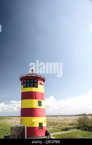 Pilsum (Ostfriesland): Leuchtturm Stockfoto
